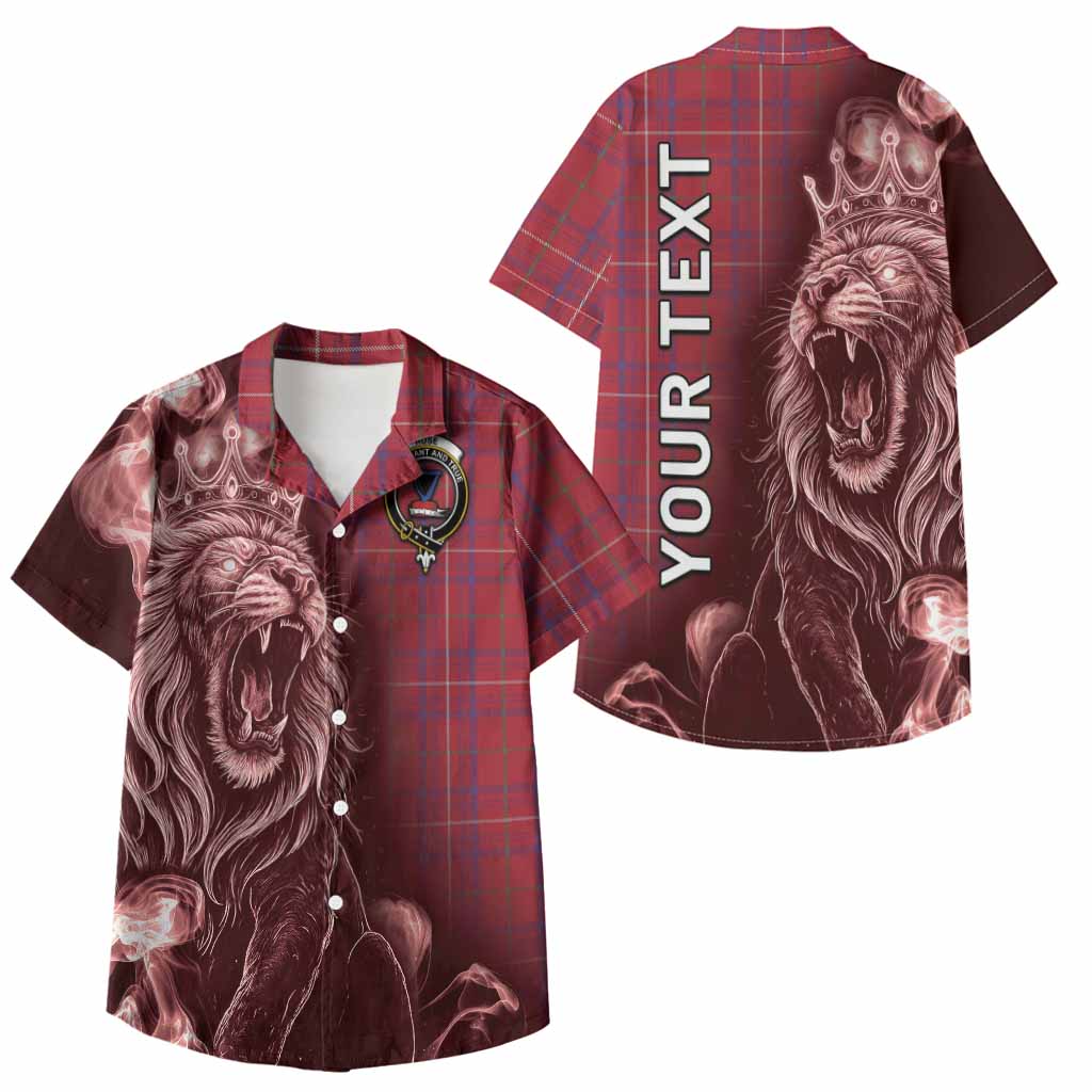Rose Tartan Kid Hawaiian Shirt Roaring Lion Heritage