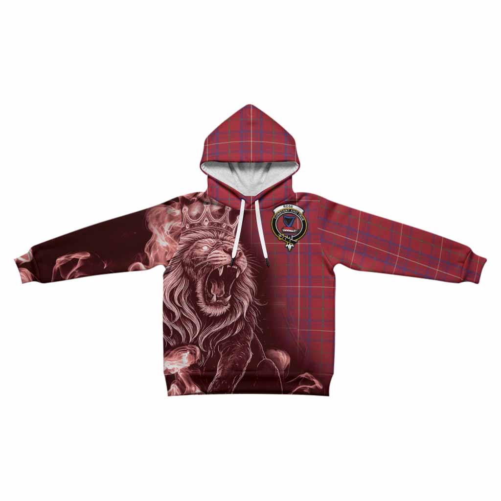 Rose Tartan Kid Hoodie Roaring Lion Heritage