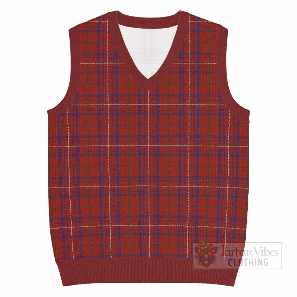 Rose Tartan Knitted V-Neck Vest - Tartan Vibes Clothing