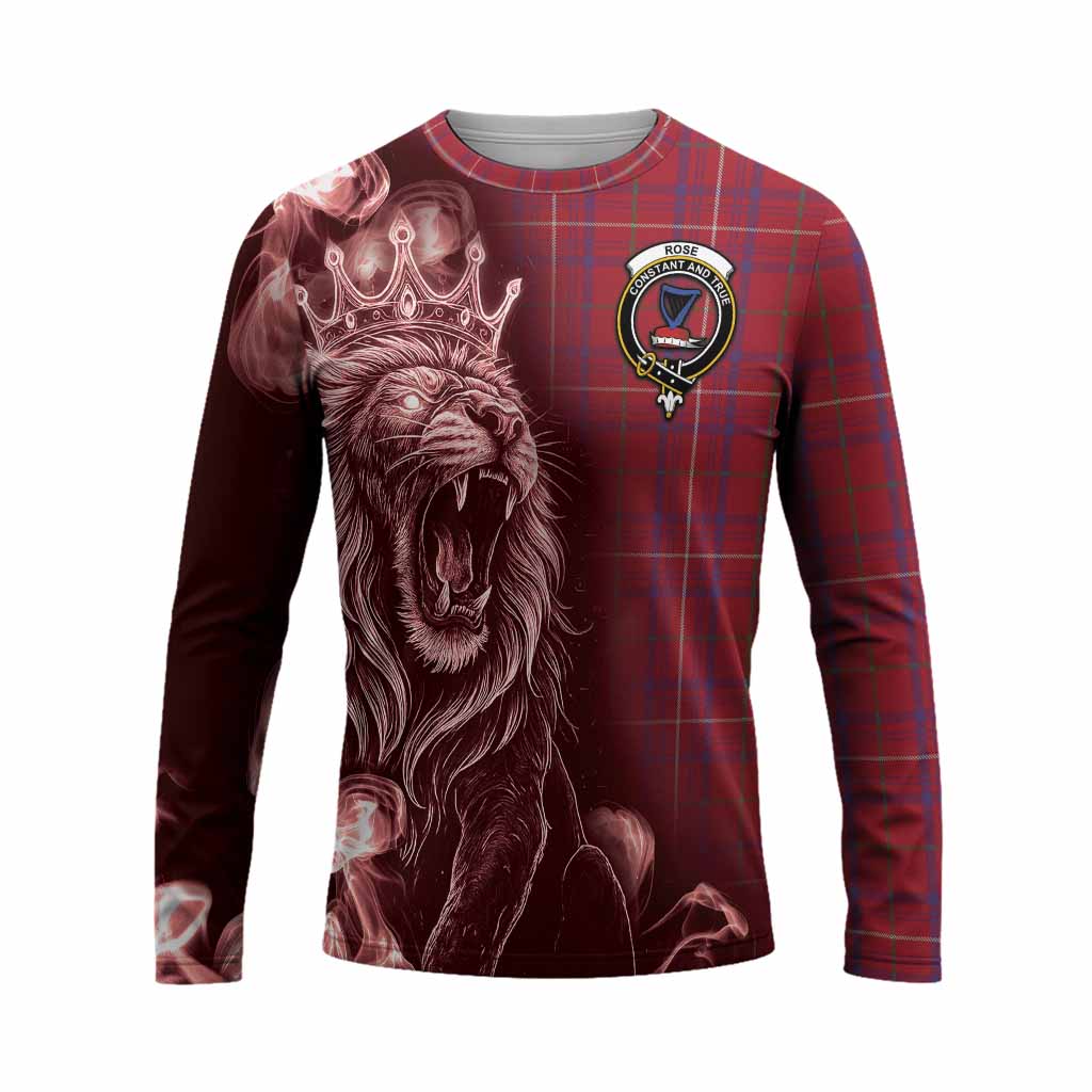 Rose Tartan Long Sleeve T-Shirt Roaring Lion Heritage