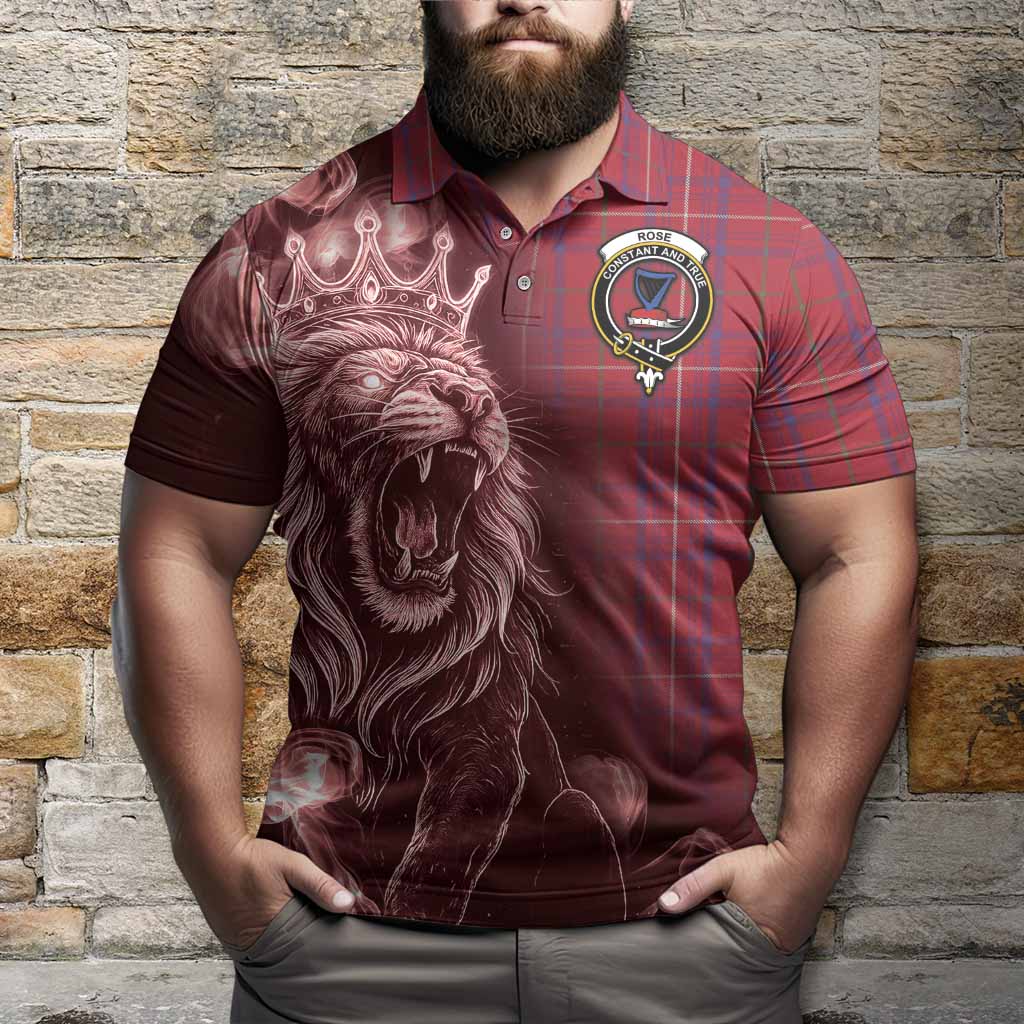 Rose Tartan Polo Shirt Roaring Lion Heritage