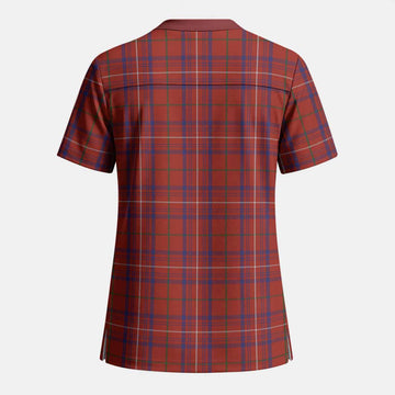 Rose Tartan Scrub Top - Tartan Vibes Clothing