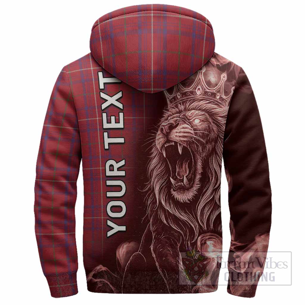 Rose Tartan Sherpa Hoodie Roaring Lion Heritage