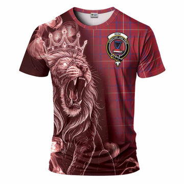 Rose Tartan T-Shirt Roaring Lion Heritage