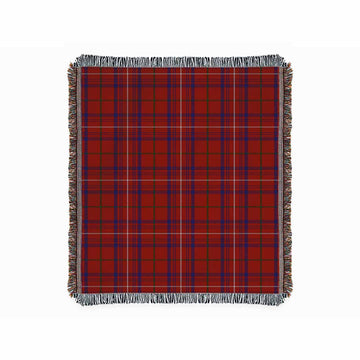 Rose Tartan Woven Blanket