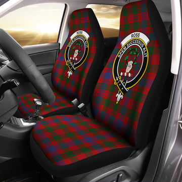 Ross Tartan Car Seat Cover with Family Crest One Size - Tartanvibesclothing