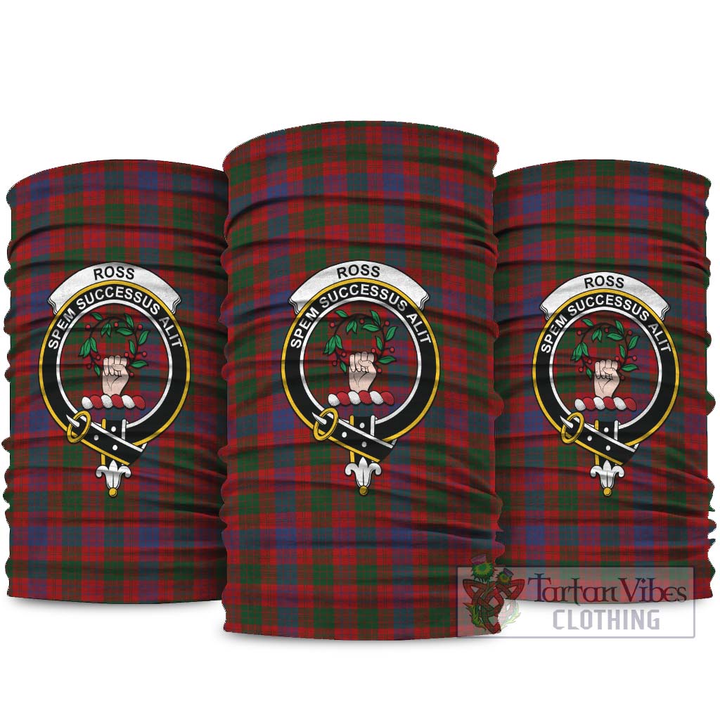 Ross Tartan Neck Gaiters, Tartan Bandanas, Tartan Head Band with Family Crest