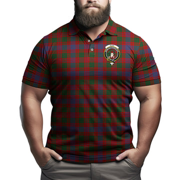 Ross Tartan Men's Polo Shirt with Family Crest