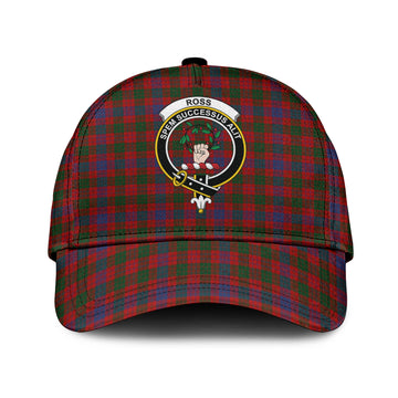 Ross Tartan Classic Cap with Family Crest