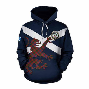 Ross Tartan Lion Rampant Cotton Hoodie Proudly Display Your Heritage with Alba Gu Brath and Clan Name