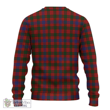Ross Tartan Knitted Sweater with Family Crest DNA In Me Style - Tartanvibesclothing Shop