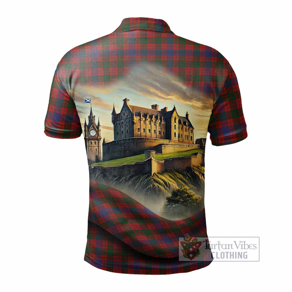 Tartan Vibes Clothing Ross Tartan Family Crest Polo Shirt with Scottish Ancient Castle Stype