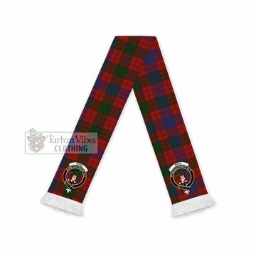 Ross Tartan Ruffneck Scarf with Family Crest