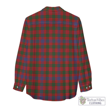 Ross Tartan Womens Casual Shirt with Family Crest