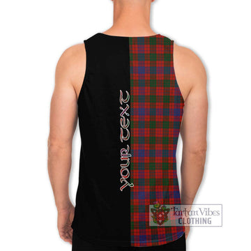 Ross Tartan Men's Tank Top with Family Crest and Half Of Me Style - Tartanvibesclothing Shop