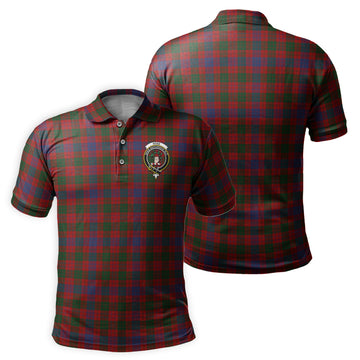 Ross Tartan Men's Polo Shirt with Family Crest