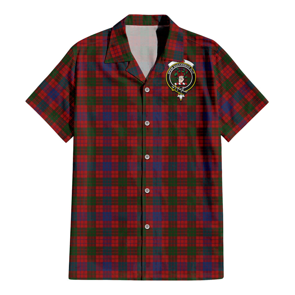 ross-tartan-short-sleeve-button-down-shirt-with-family-crest