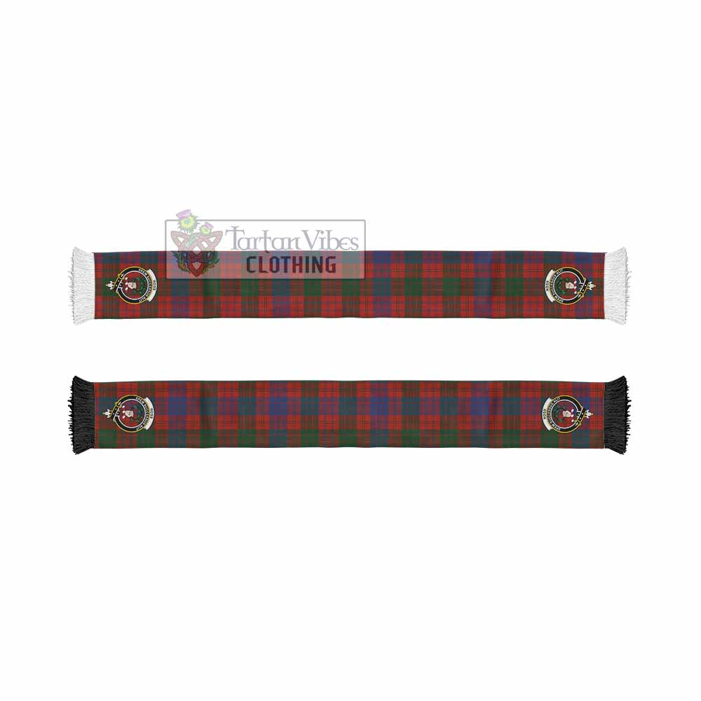 Tartan Vibes Clothing Ross Tartan Ruffneck Scarf with Family Crest