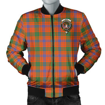 Ross Ancient Tartan Bomber Jacket with Family Crest