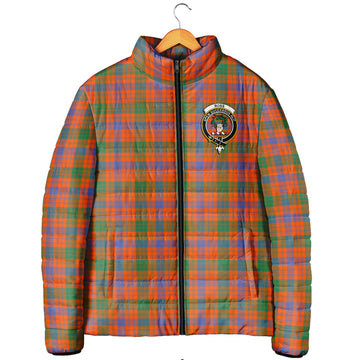 Ross Ancient Tartan Padded Jacket with Family Crest
