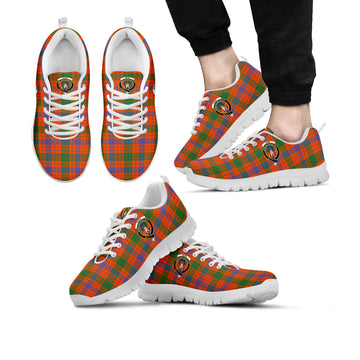 Ross Ancient Tartan Sneakers with Family Crest