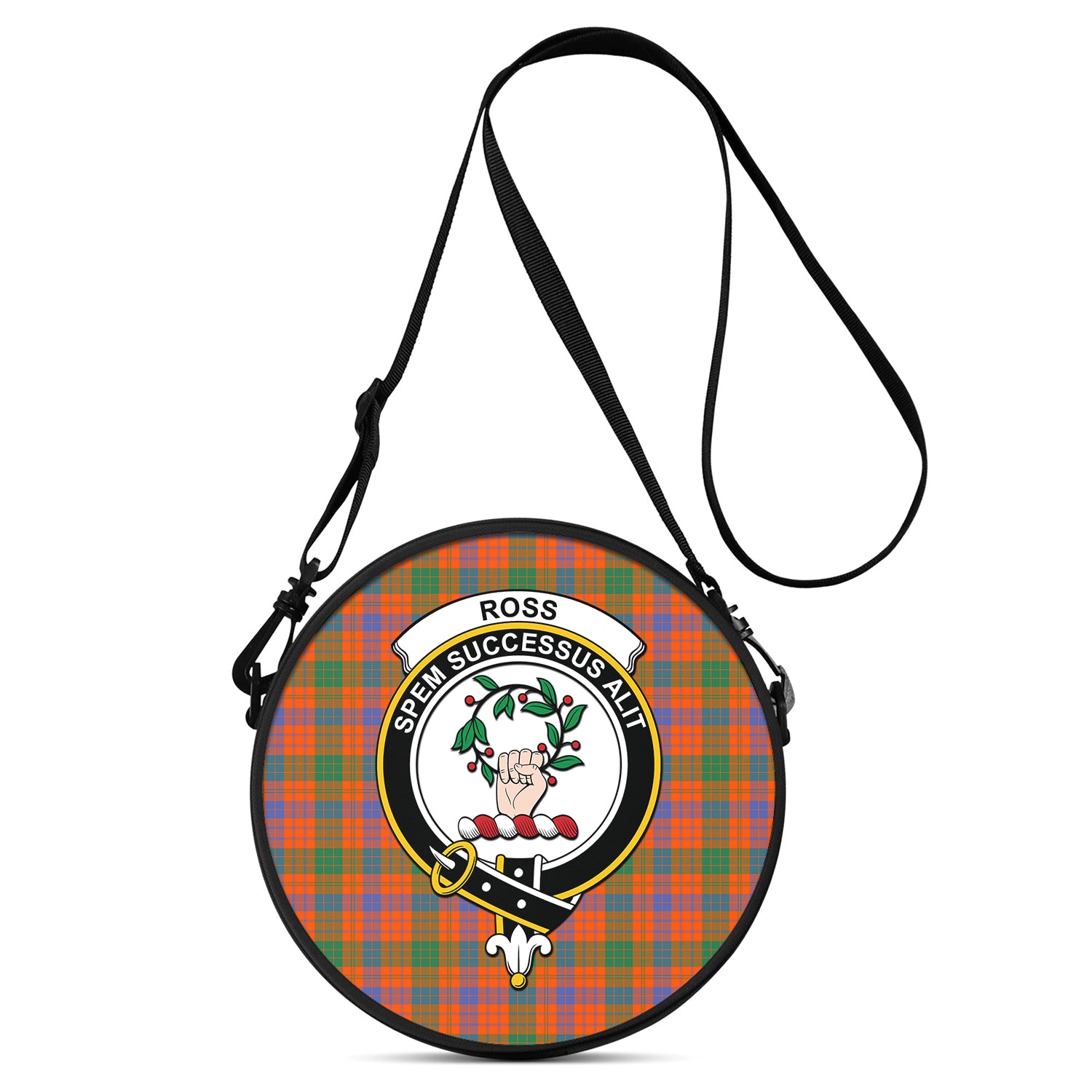 ross-ancient-tartan-round-satchel-bags-with-family-crest