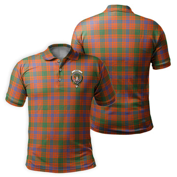 Ross Ancient Tartan Men's Polo Shirt with Family Crest