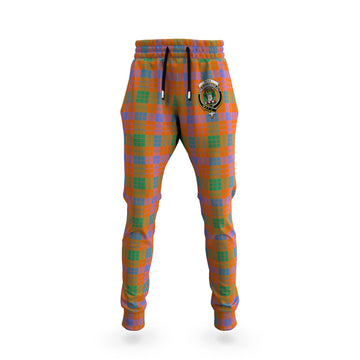 Ross Ancient Tartan Joggers Pants with Family Crest