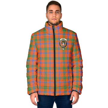 Ross Ancient Tartan Padded Jacket with Family Crest
