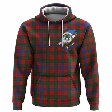 Ross Clan Crest In Me Tartan Hoodie Scotland Flag Style