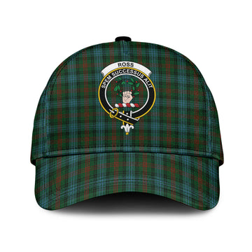 Ross Hunting Tartan Classic Cap with Family Crest