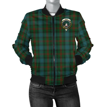 Ross Hunting Tartan Bomber Jacket with Family Crest