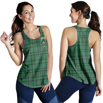Ross Hunting Ancient Tartan Women Racerback Tanks with Family Crest