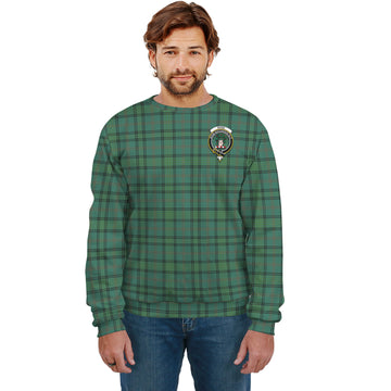 Ross Hunting Ancient Tartan Sweatshirt with Family Crest