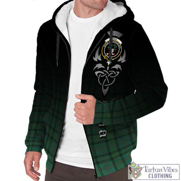 Ross Hunting Ancient Tartan Sherpa Hoodie Featuring Alba Gu Brath Family Crest Celtic Inspired