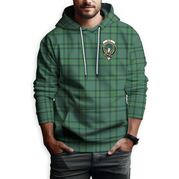 Ross Hunting Ancient Tartan Hoodie with Family Crest