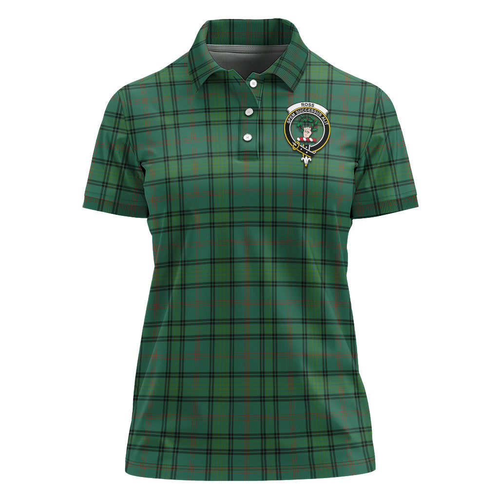 ross-hunting-ancient-tartan-polo-shirt-with-family-crest-for-women