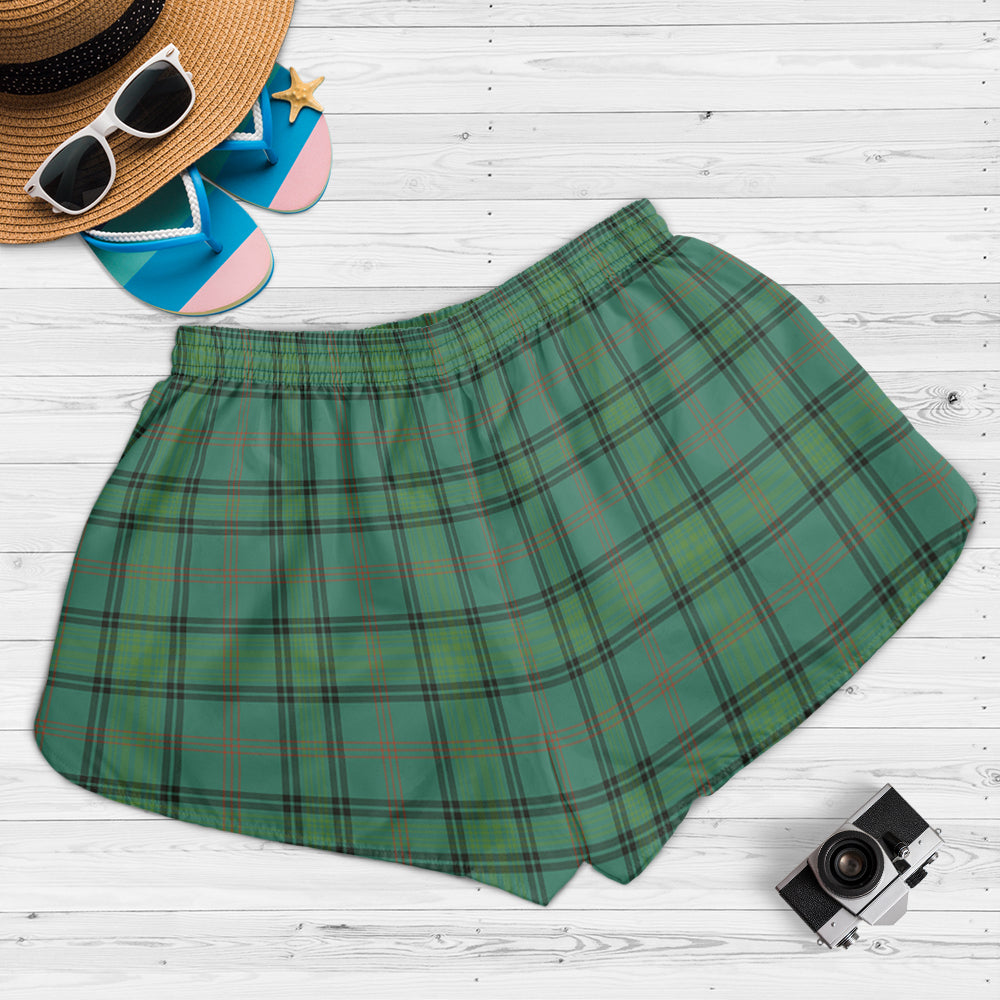 ross-hunting-ancient-tartan-womens-shorts-with-family-crest