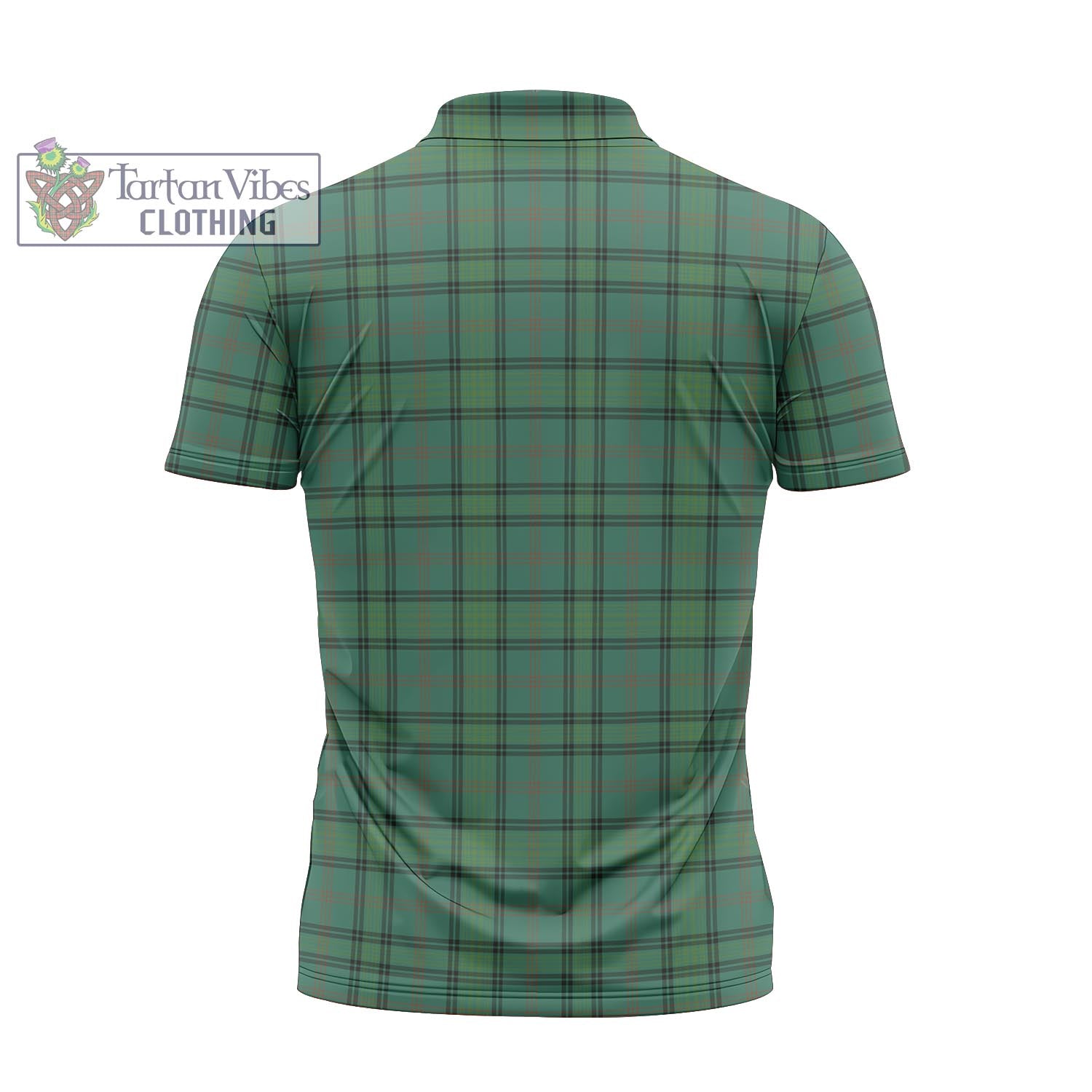Tartan Vibes Clothing Ross Hunting Ancient Tartan Zipper Polo Shirt with Family Crest