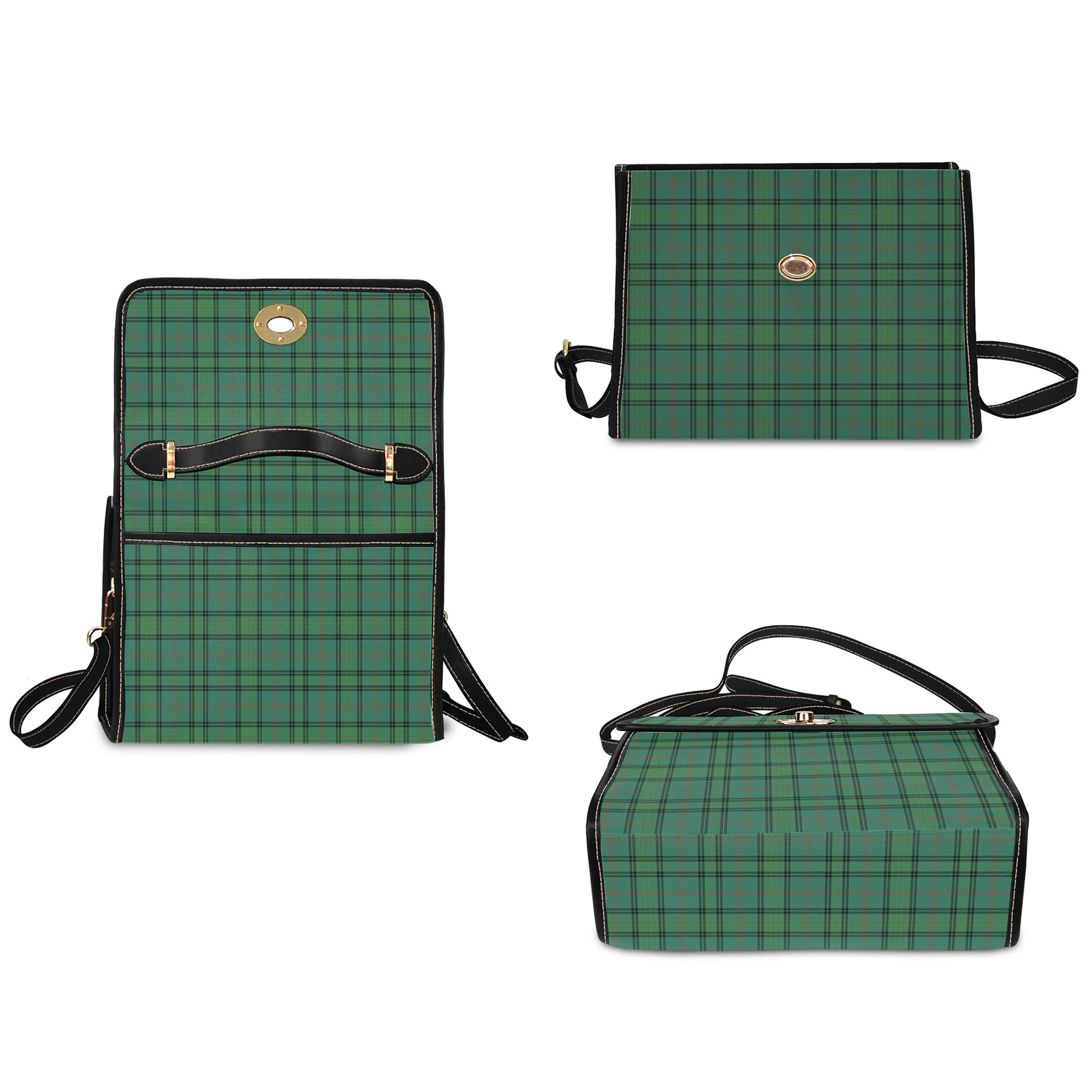 ross-hunting-ancient-tartan-leather-strap-waterproof-canvas-bag