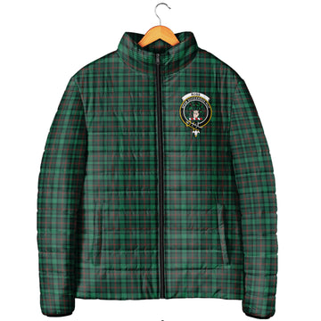 Ross Hunting Modern Tartan Padded Jacket with Family Crest