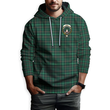 Ross Hunting Modern Tartan Hoodie with Family Crest