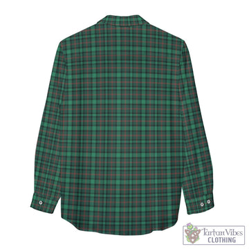 Ross Hunting Modern Tartan Womens Casual Shirt with Family Crest