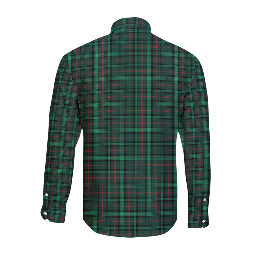 ross-hunting-modern-tartan-long-sleeve-button-up-shirt-with-family-crest