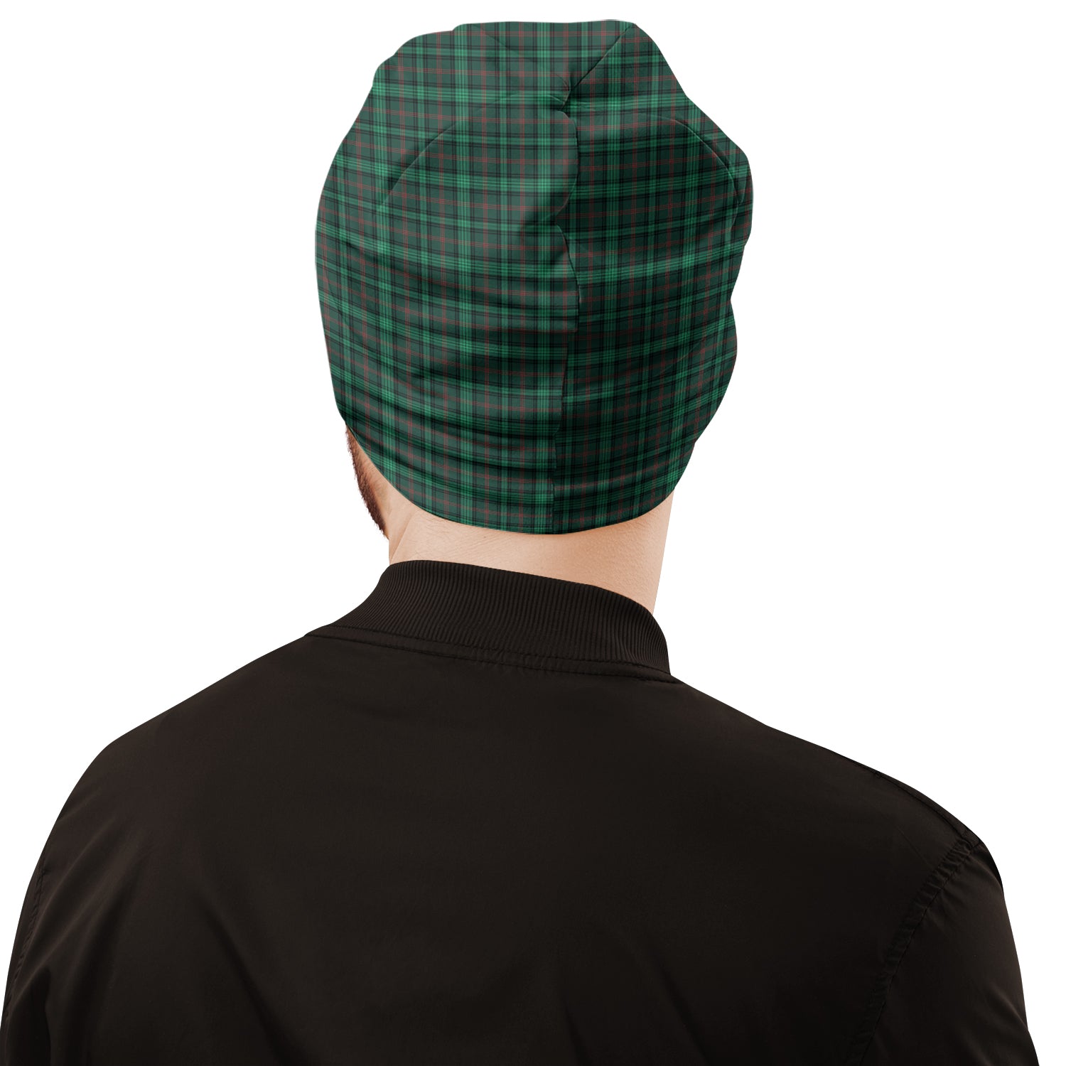 ross-hunting-modern-tartan-beanies-hat-with-family-crest