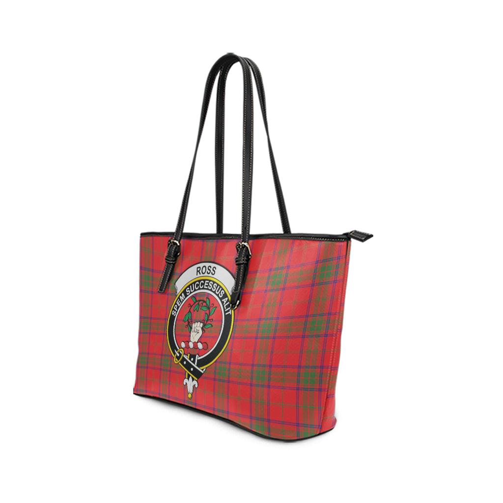 ross-modern-tartan-leather-tote-bag-with-family-crest