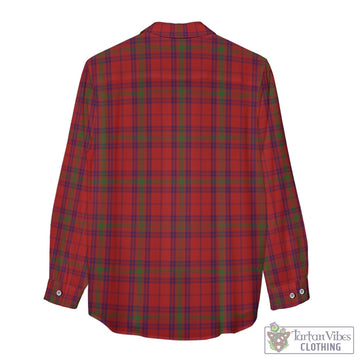 Ross Old Tartan Womens Casual Shirt with Family Crest