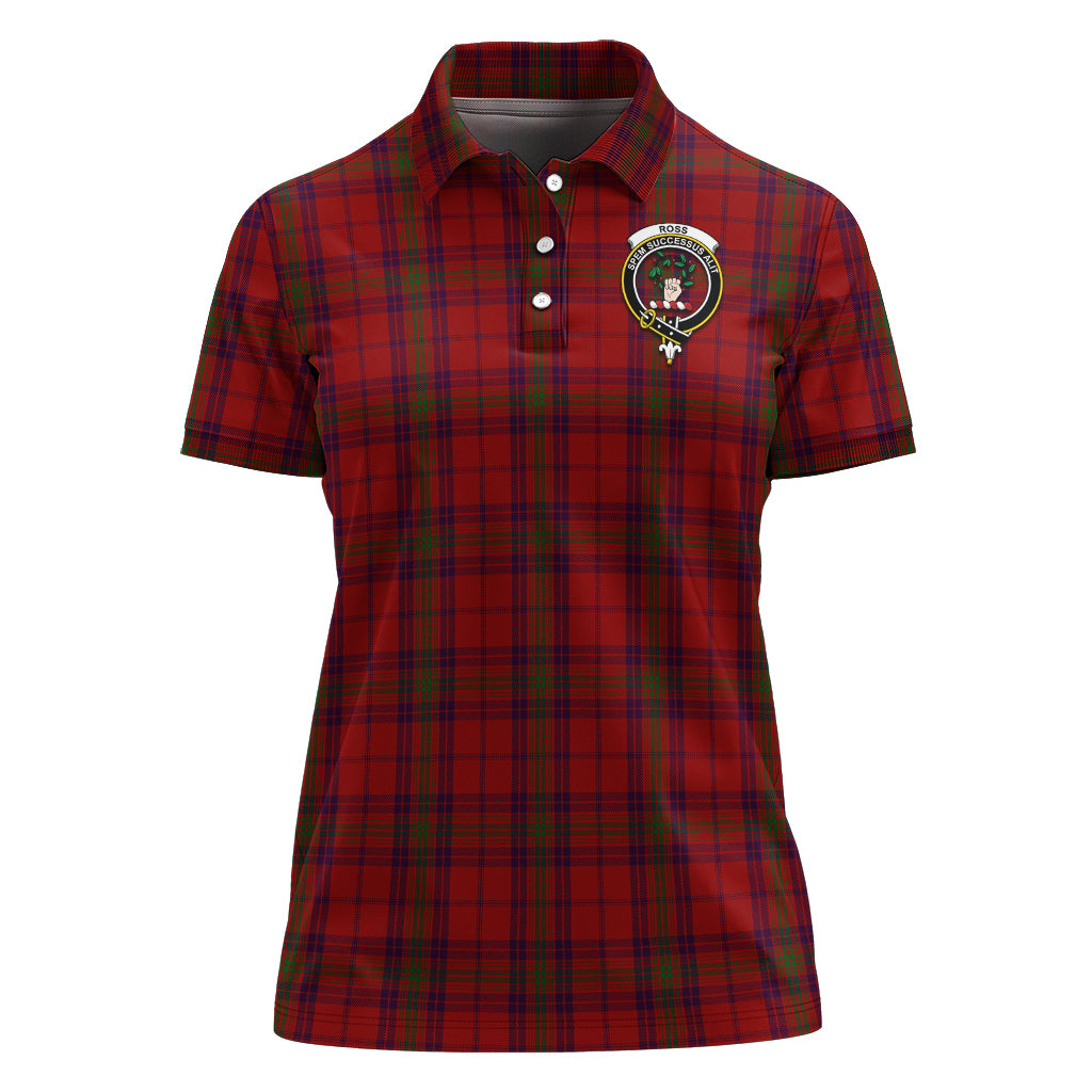ross-old-tartan-polo-shirt-with-family-crest-for-women