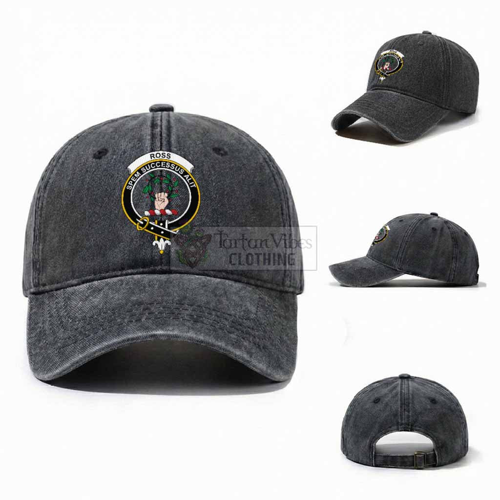 Ross Scottish Clan Crest Washed Baseball Cap