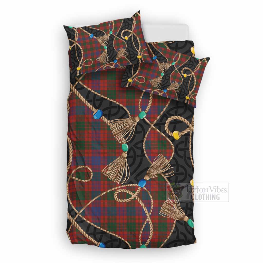 Ross Scottish Tartan Twisted Ropes Stylized Bedding Set UK Bedding Set UK Double 79*79 inch - Tartan Vibes Clothing